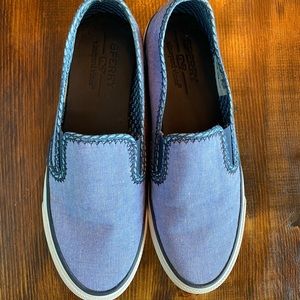 Sperry for Vineyard Vines chambray slip-ons